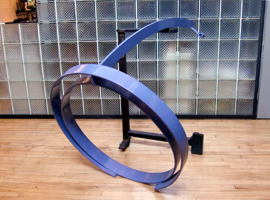 Tempest, Tempest 44 X 57 X 39 inches Polychrome and Oiled Steel Copyright, &copy; A Fauteux 2002, all rights reserved